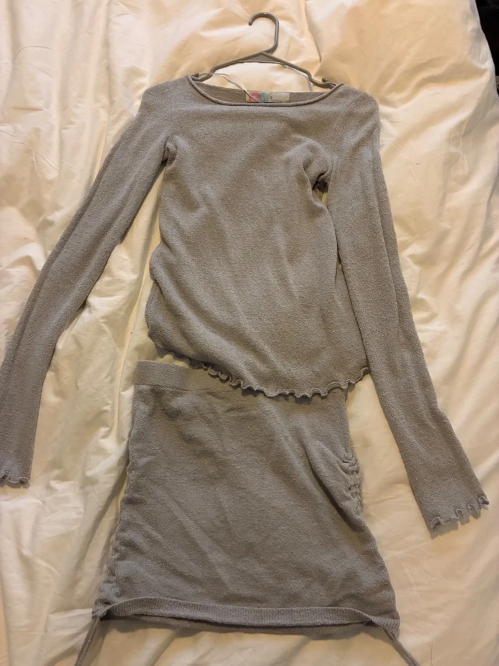 Free People Cabo Sweater Skirt Set Grey